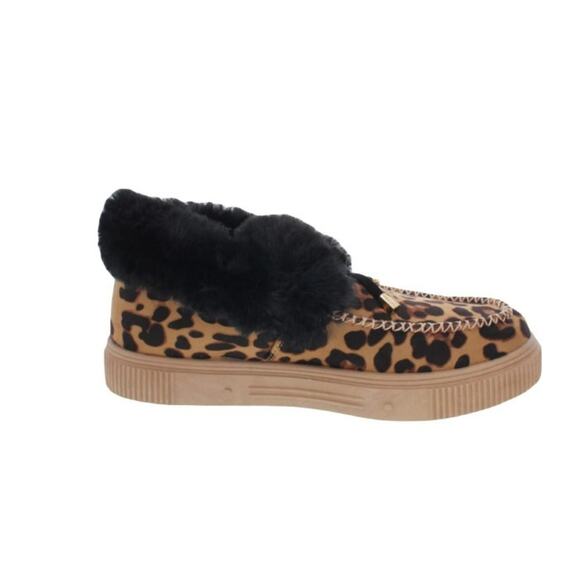 Journee Collection Women's Tru Comfort Foam Midnight Slipper Shoes Brown Leopard - Picture 2 of 4